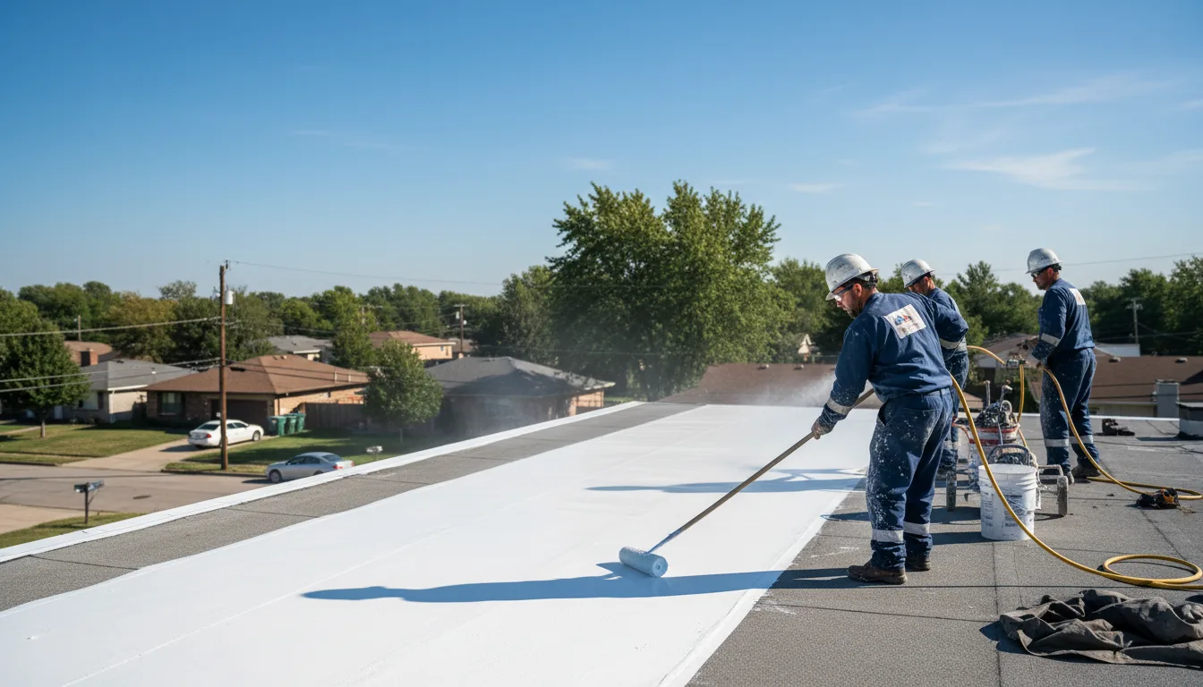 Commercial roof coating in Story, AR near me